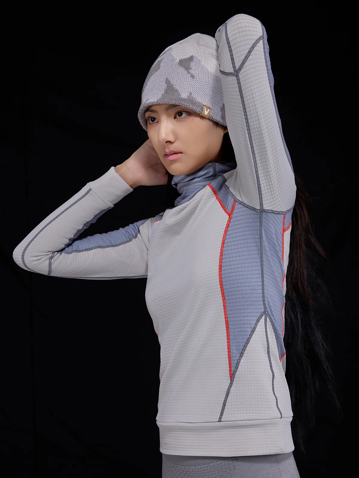 Women's Hakama Waffle Mid-Layer - Image 3